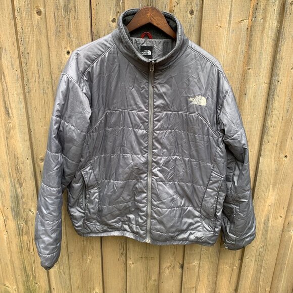 The North Face Jacket Large Silver/Gray - Picture 3 of 7
